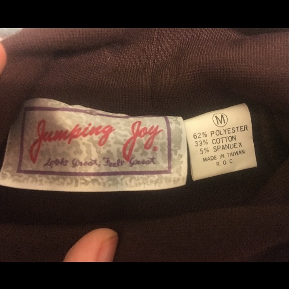 90s Y2K Brown Crop Turtleneck Top - Picture 2 of 3